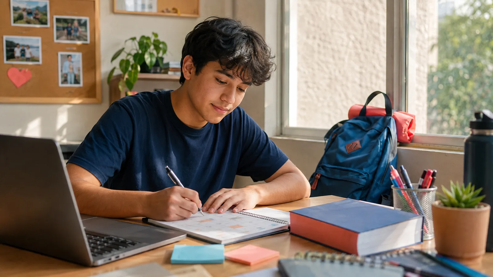 Joven chileno planificando un año sabático con estudio, trabajo y exploración vocacional