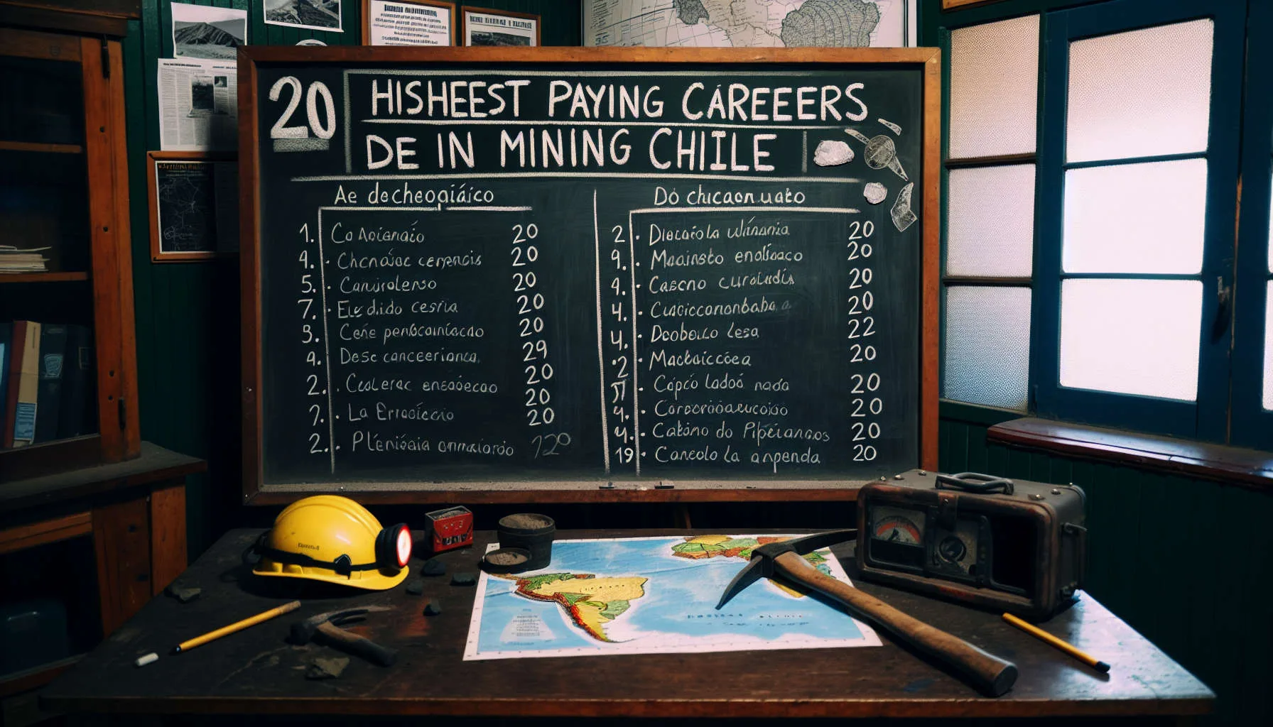 Operación minera y profesionales del sector en Chile
